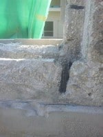 During Concrete Crack repair